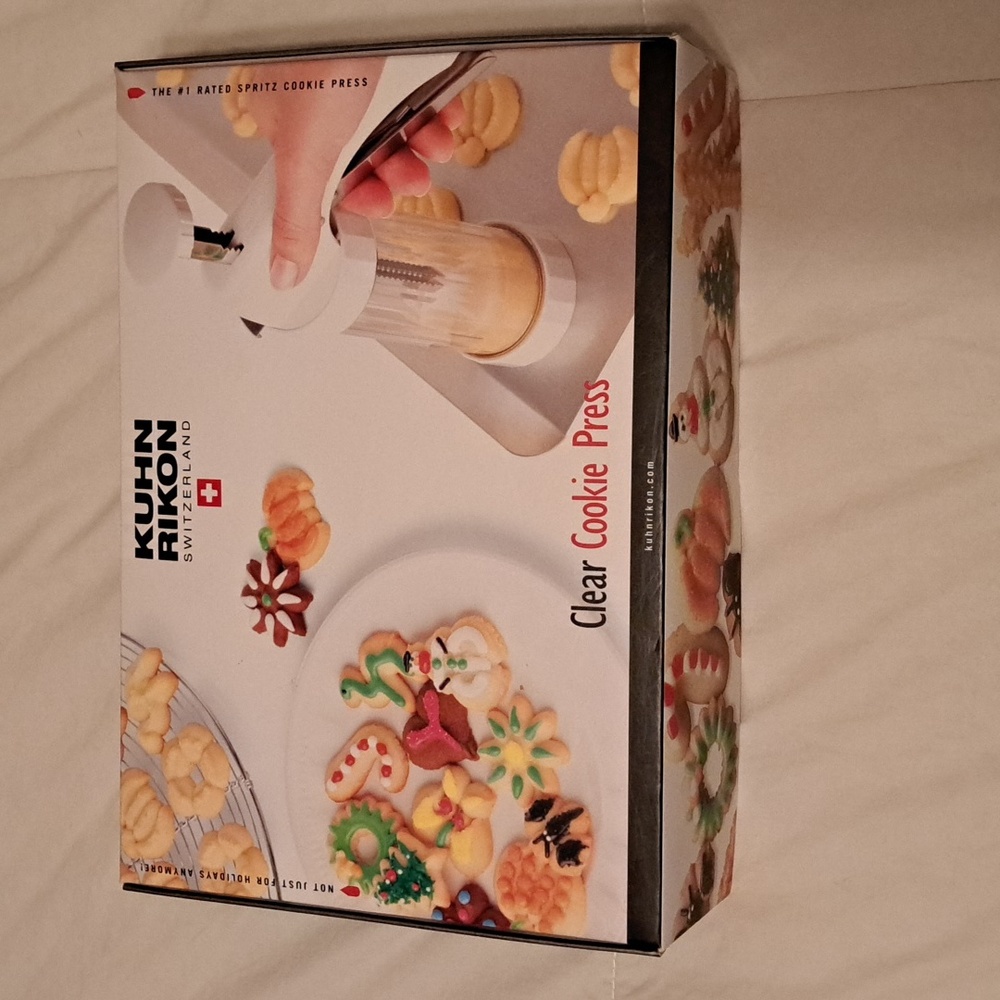 Kuhn Rikon Switzerland clear cookie press
